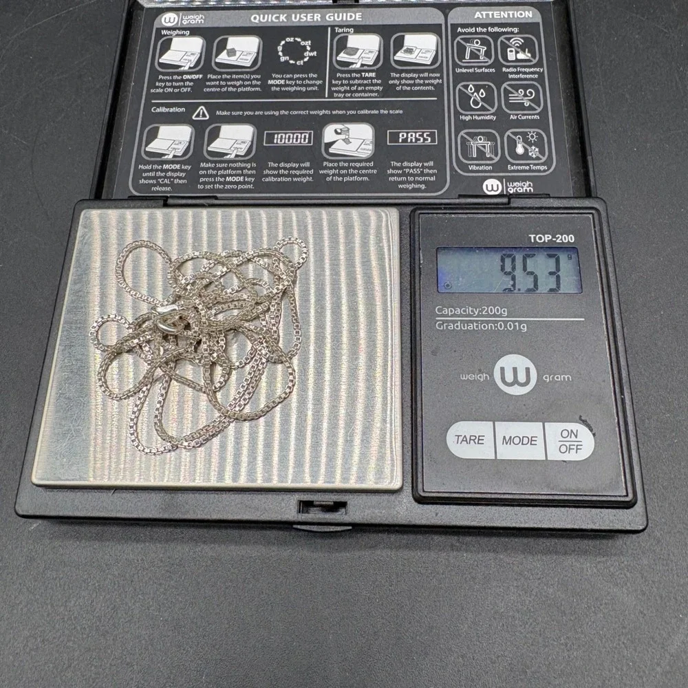 FAS Box Chain Necklace Mens 36